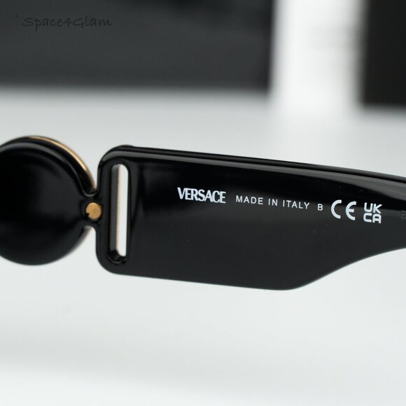 Versace Women Eyeglasses Black Clear Geometric VE3320U GB1 BRAND NEW main image 6